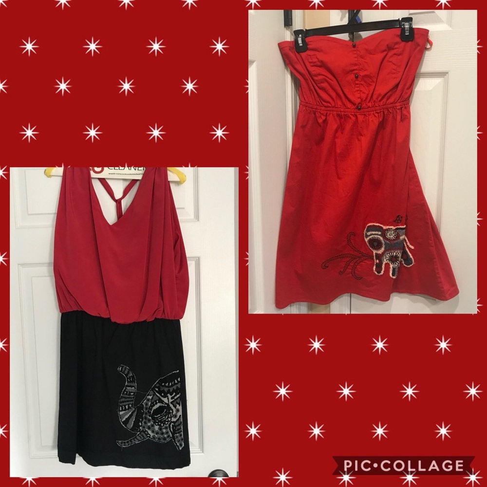Elephant dress bundle red black Alabama fan
